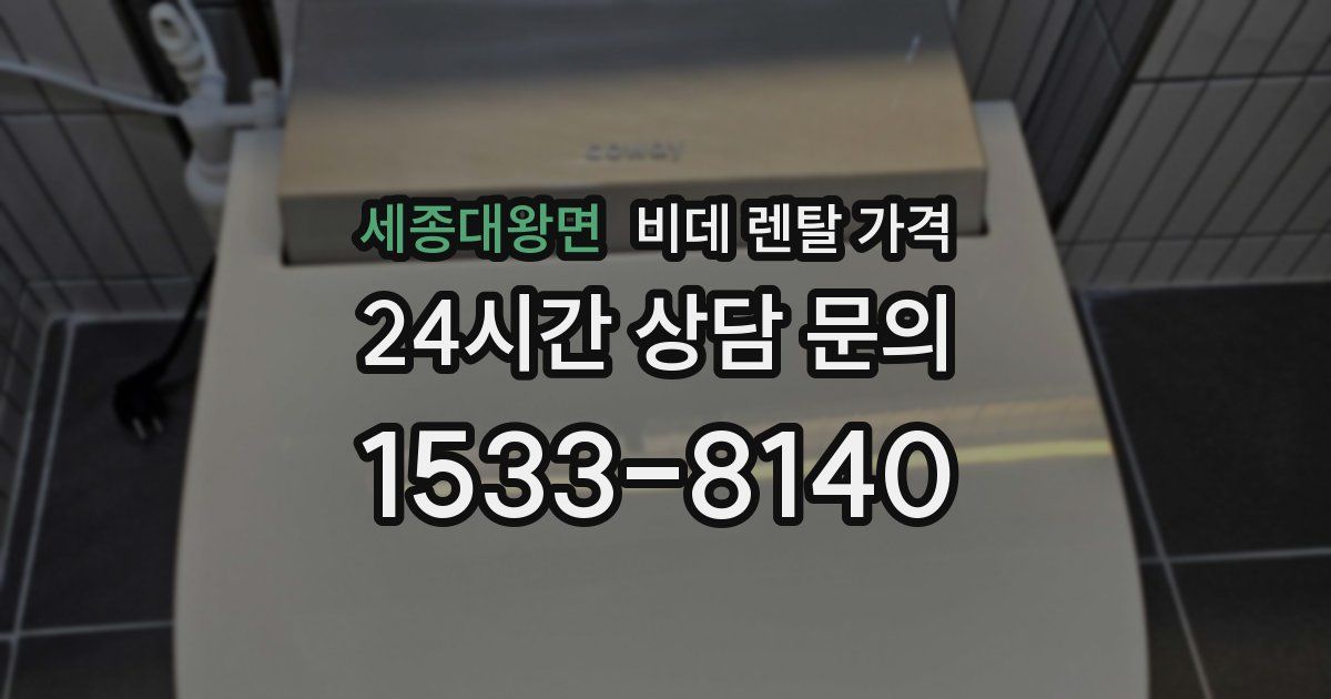 세종대왕면 비데 렌탈 가격
