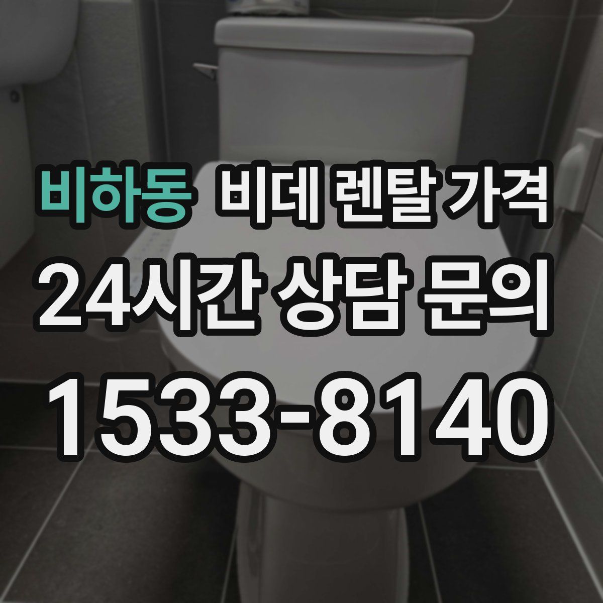 비하동 비데 렌탈 가격