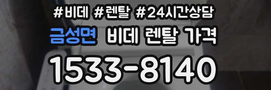 금성면 비데 렌탈 가격