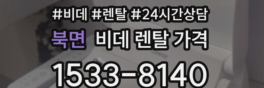 북면 비데 렌탈 가격