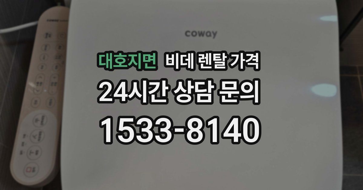 대호지면 비데 렌탈 가격