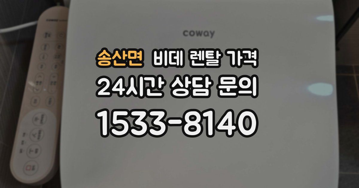 송산면 비데 렌탈 가격