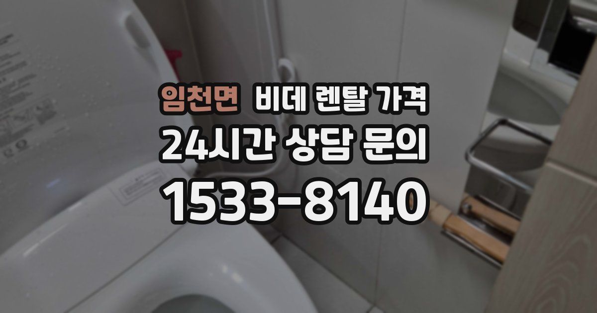 임천면 비데 렌탈 가격