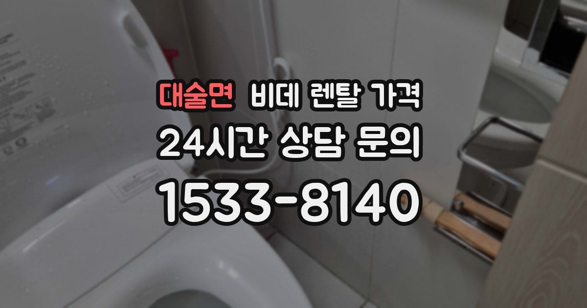 대술면 비데 렌탈 가격