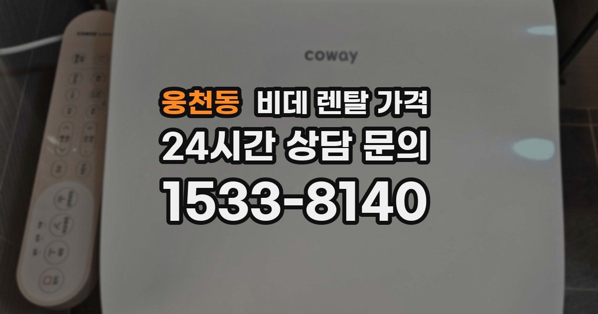 웅천동 비데 렌탈 가격