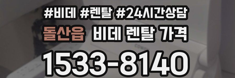 돌산읍 비데 렌탈 가격