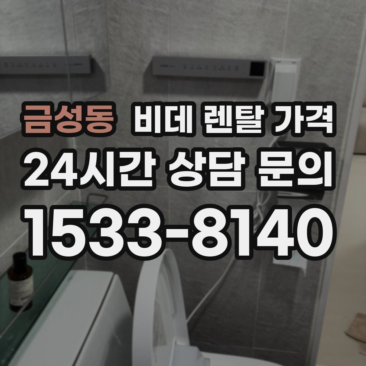 금성동 비데 렌탈 가격