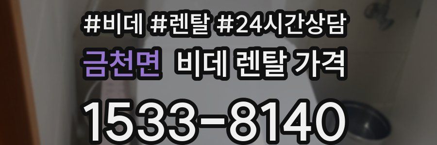 금천면 비데 렌탈 가격