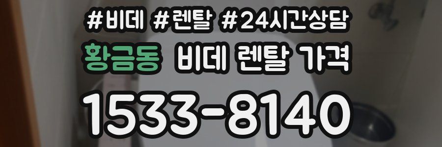 황금동 비데 렌탈 가격