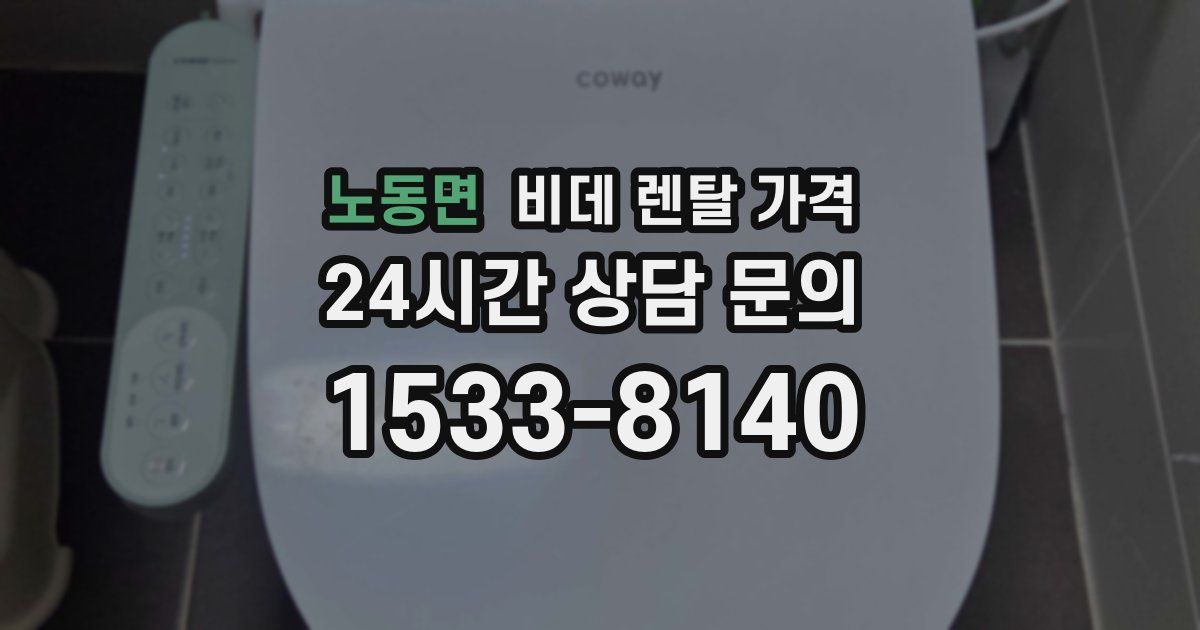 노동면 비데 렌탈 가격
