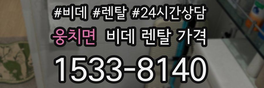 웅치면 비데 렌탈 가격