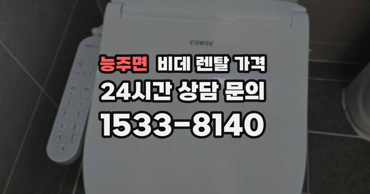 능주면 비데 렌탈 가격