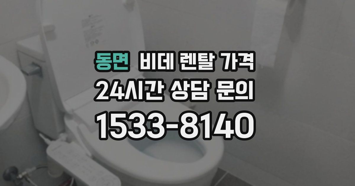 동면 비데 렌탈 가격