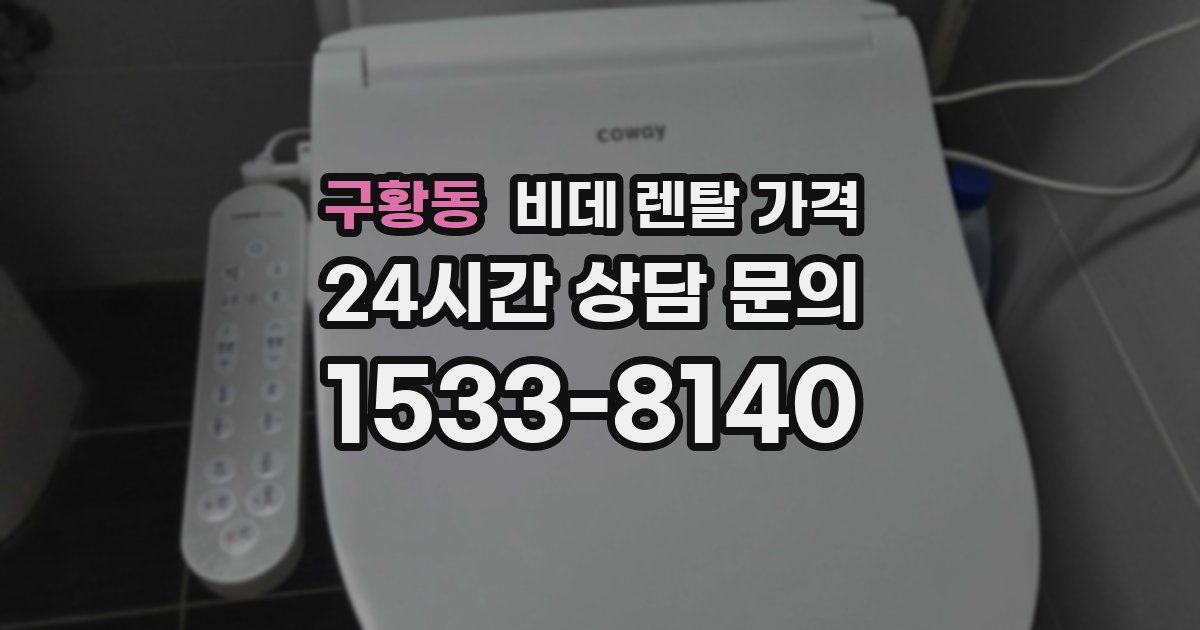 구황동 비데 렌탈 가격