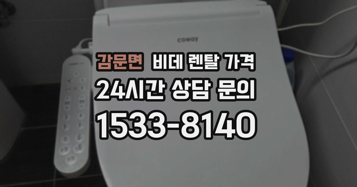 감문면 비데 렌탈 가격