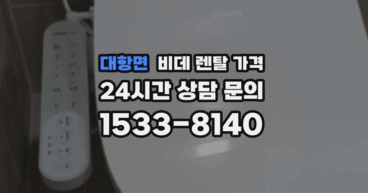 대항면 비데 렌탈 가격