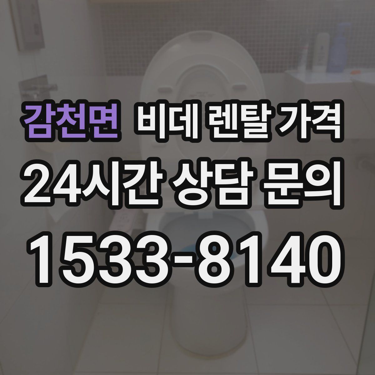감천면 비데 렌탈 가격