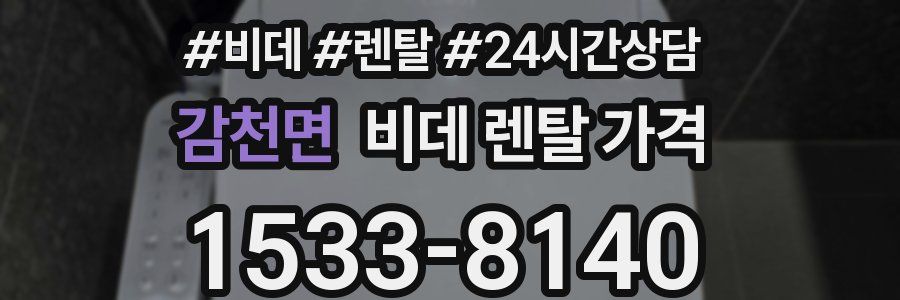 감천면 비데 렌탈 가격