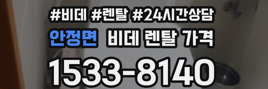 안정면 비데 렌탈 가격