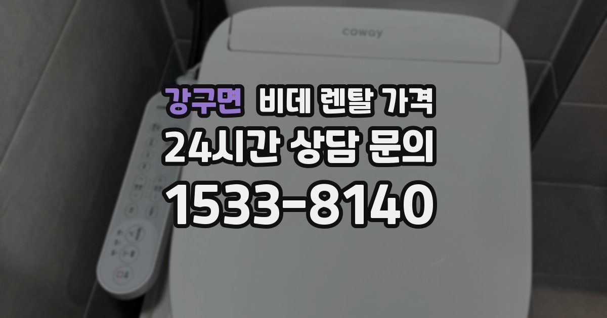 강구면 비데 렌탈 가격