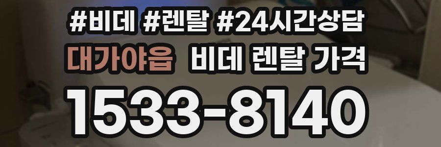 대가야읍 비데 렌탈 가격