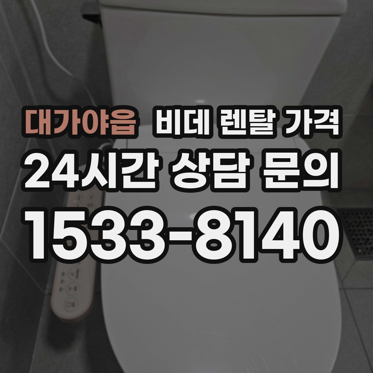 대가야읍 비데 렌탈 가격