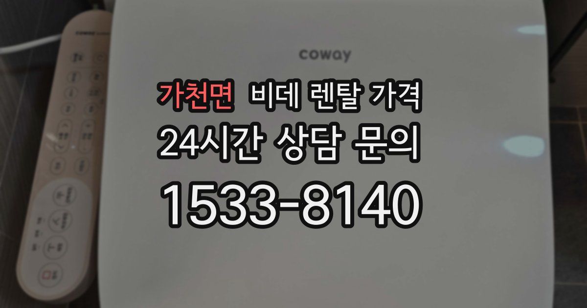 가천면 비데 렌탈 가격