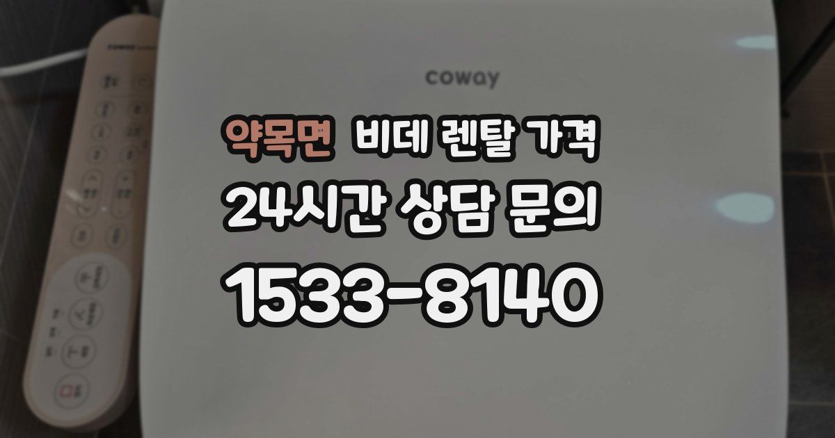 약목면 비데 렌탈 가격