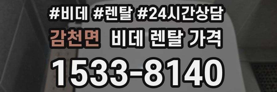 감천면 비데 렌탈 가격