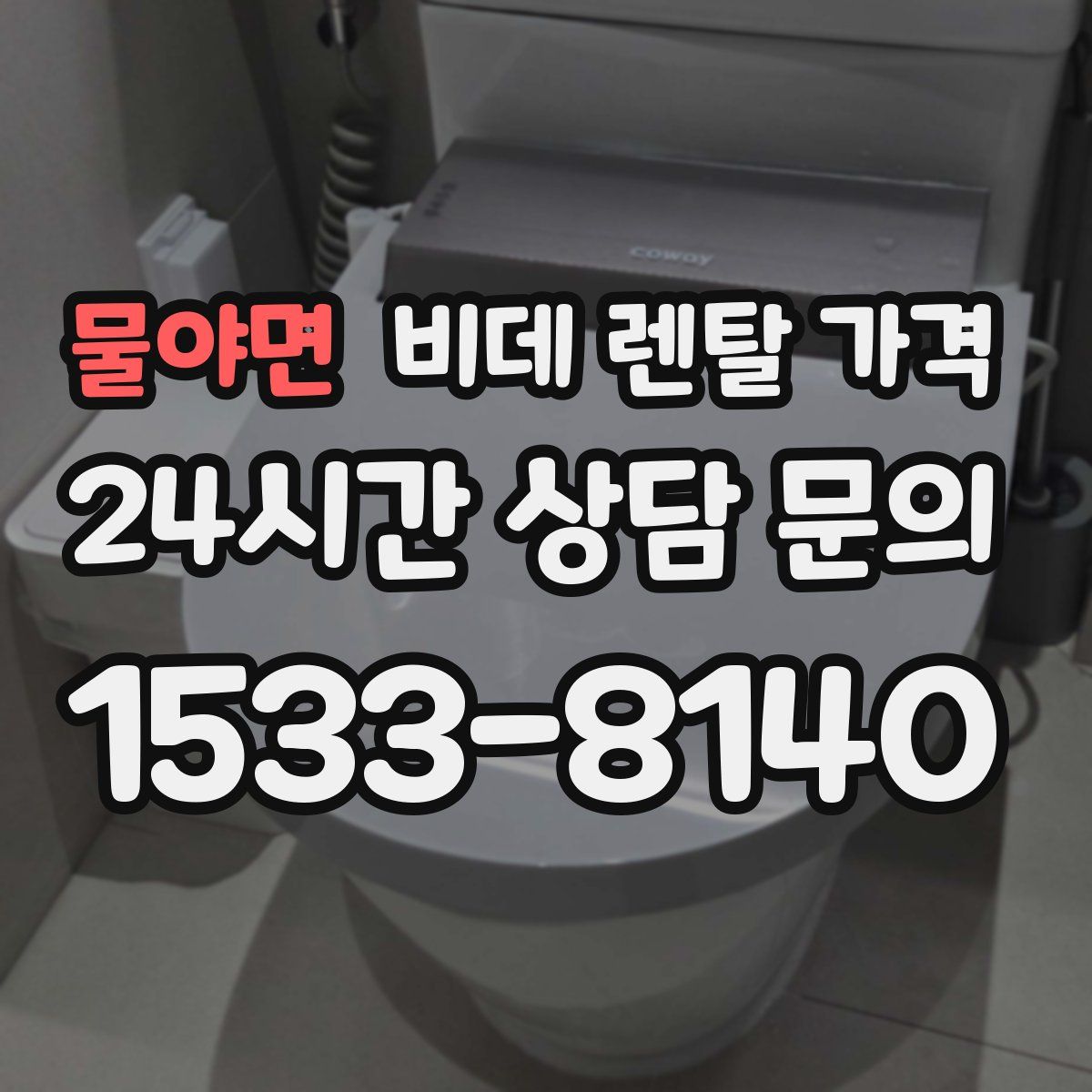 물야면 비데 렌탈 가격