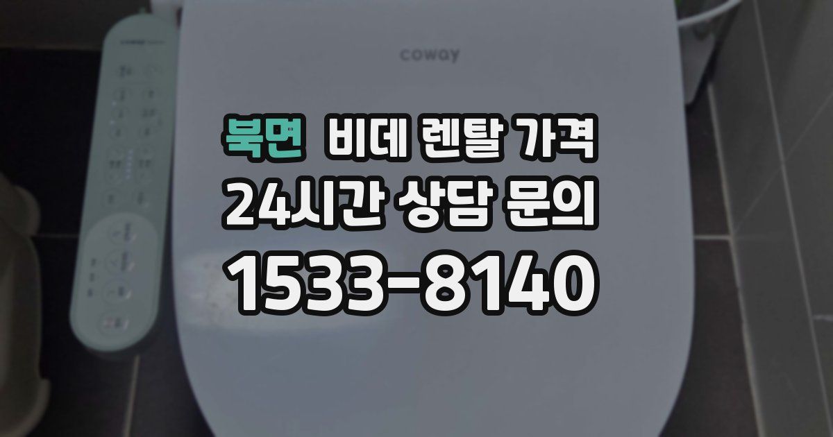 북면 비데 렌탈 가격