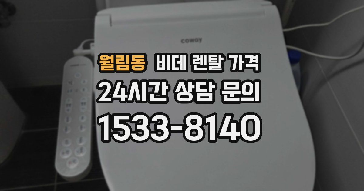 월림동 비데 렌탈 가격