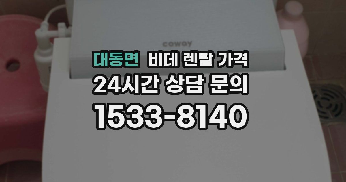 대동면 비데 렌탈 가격