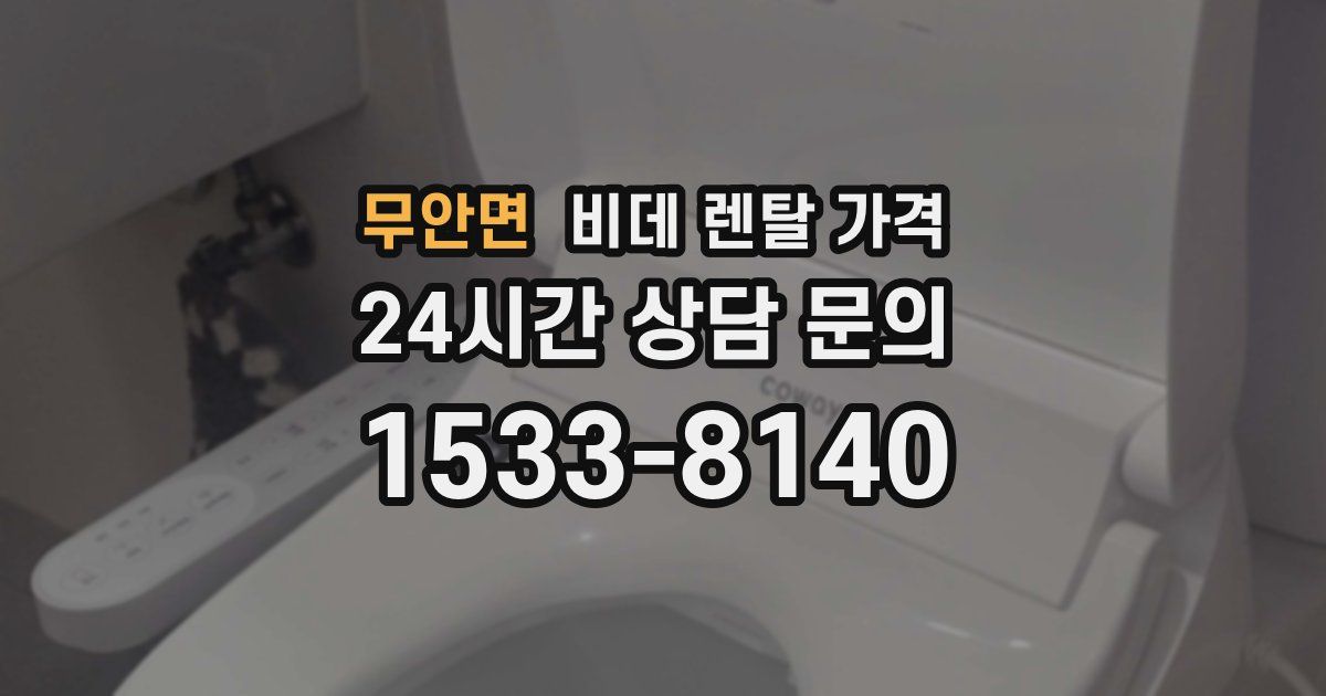 무안면 비데 렌탈 가격