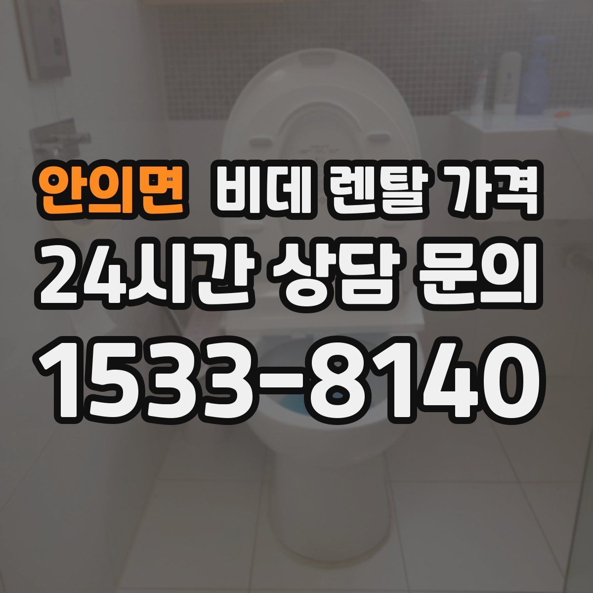 안의면 비데 렌탈 가격