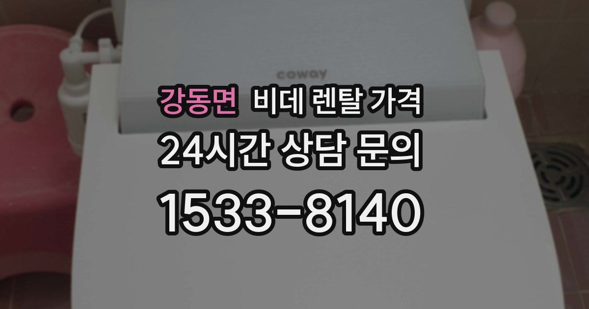 강동면 비데 렌탈 가격