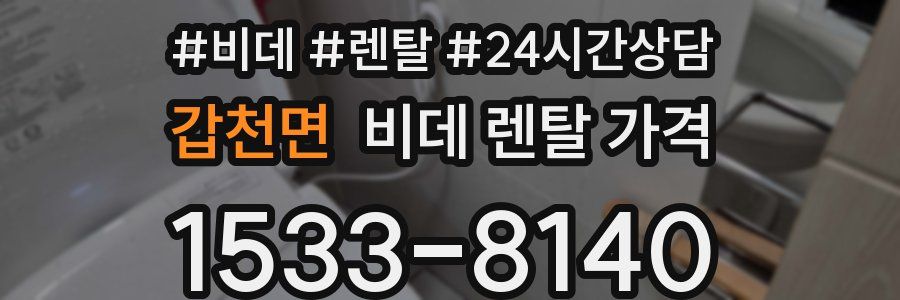 갑천면 비데 렌탈 가격