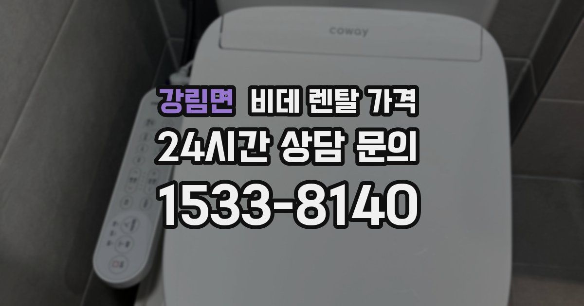 강림면 비데 렌탈 가격