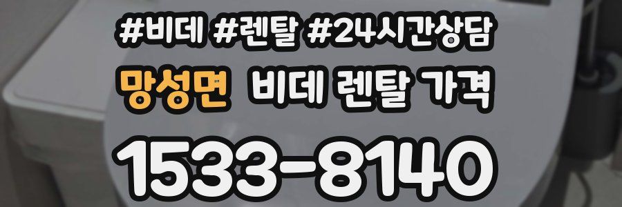 망성면 비데 렌탈 가격