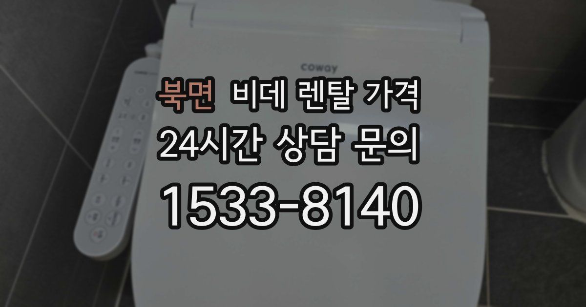 북면 비데 렌탈 가격