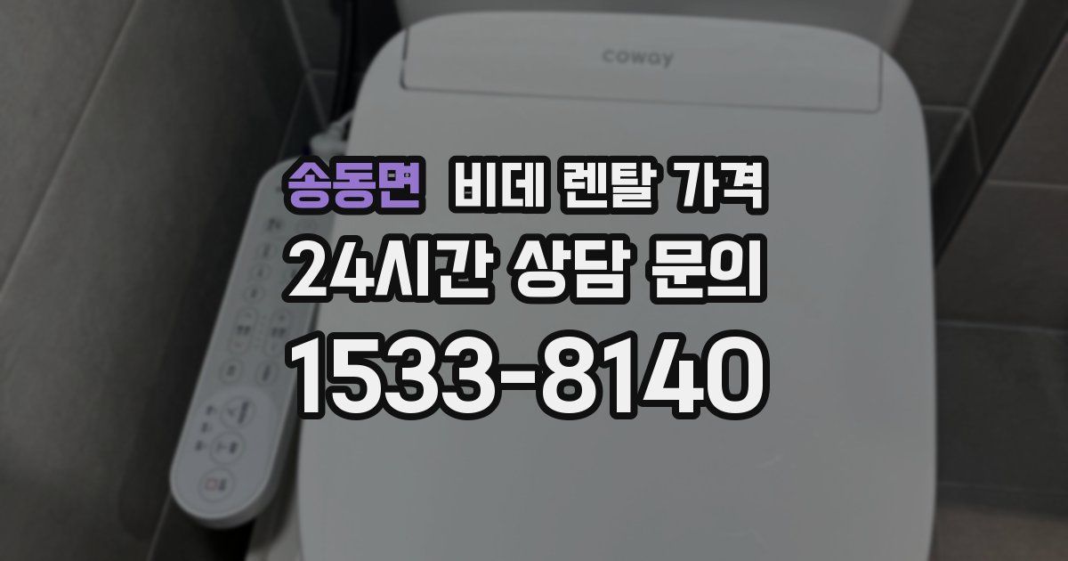 송동면 비데 렌탈 가격