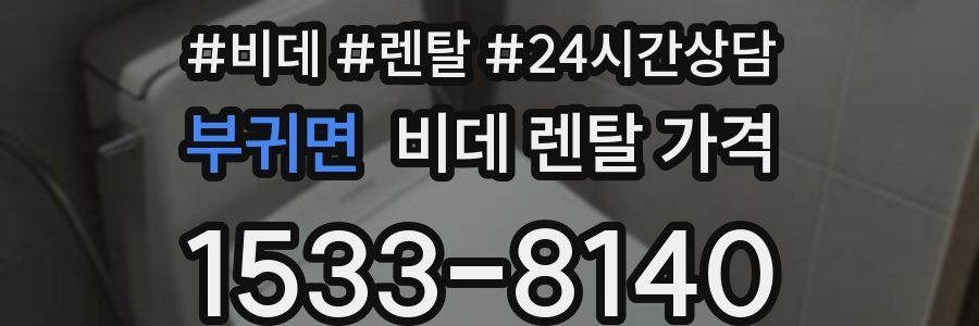 부귀면 비데 렌탈 가격