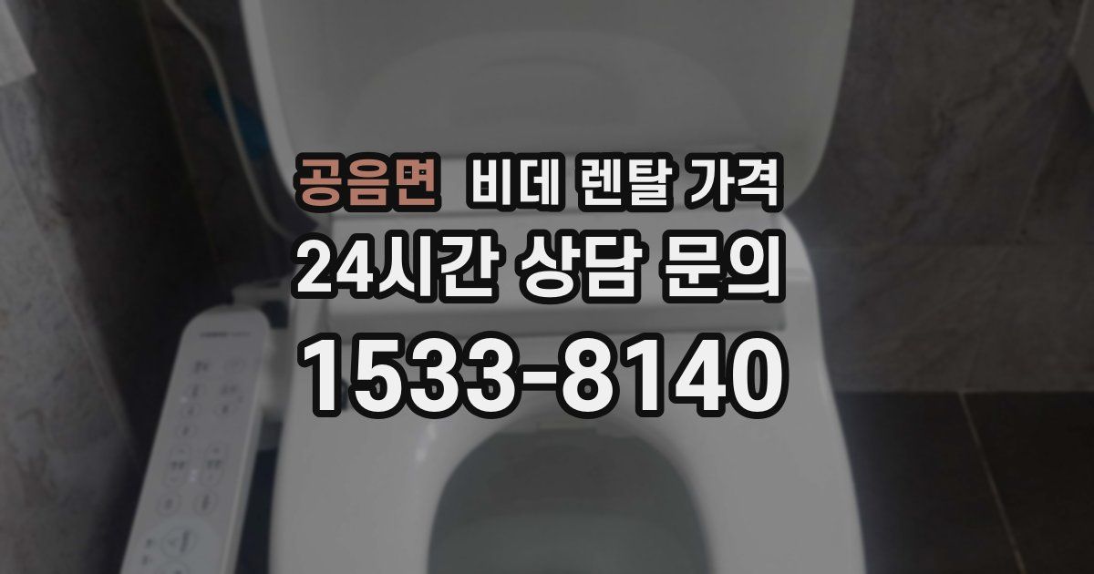 공음면 비데 렌탈 가격
