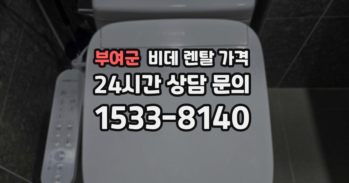 부여군 비데 렌탈 가격