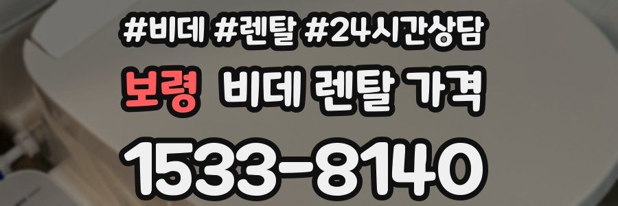 보령 비데 렌탈 가격