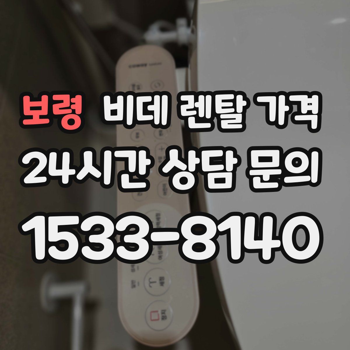 보령 비데 렌탈 가격