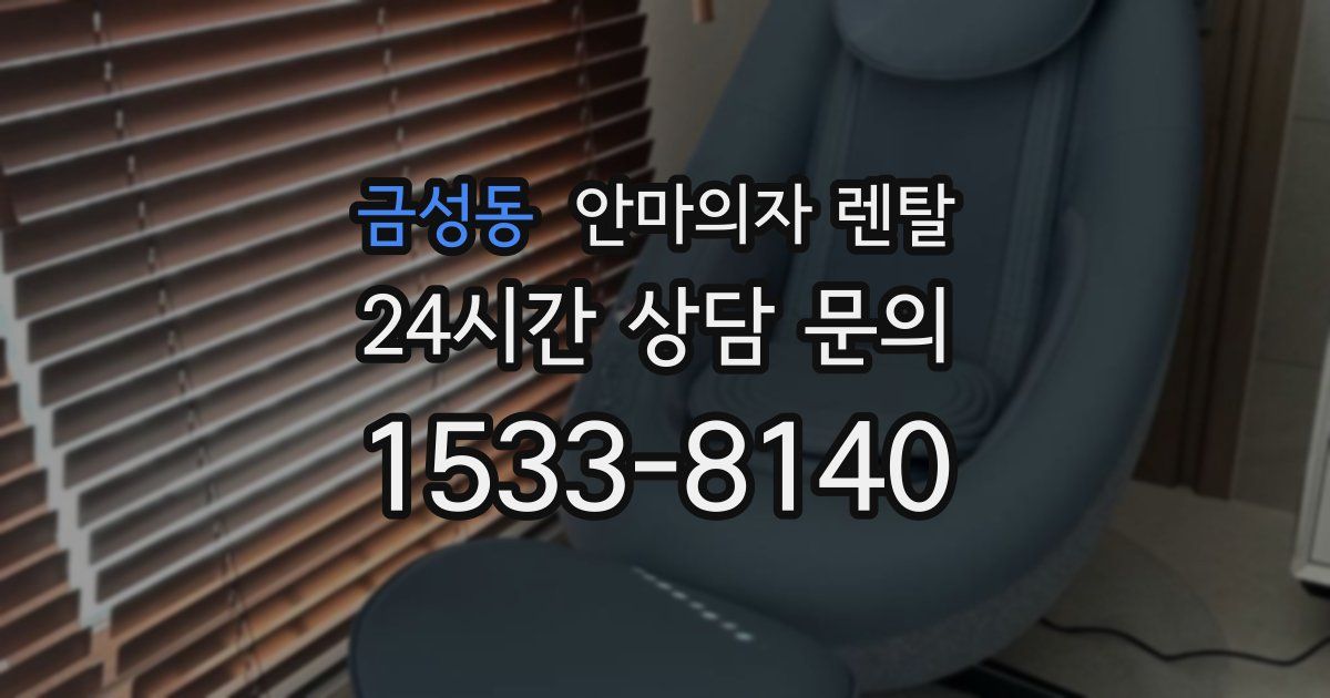 금성동 안마의자 렌탈