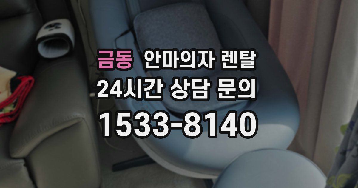 금동 안마의자 렌탈