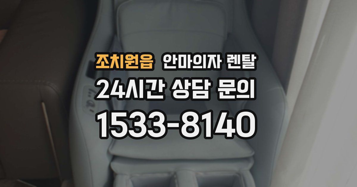 조치원읍 안마의자 렌탈