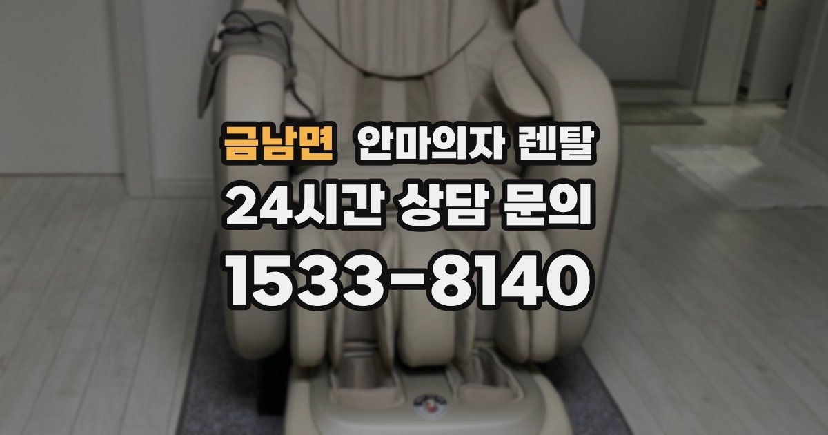 금남면 안마의자 렌탈